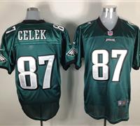 Discount Nike Elite Jersey Philadelphia Eagles 87 Celek Green color jerseys